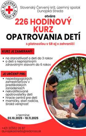 Kurz opatrovania detí